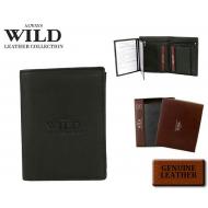 Meeste rahakott D1072-CCFL BLACK, ALWAYS WILD, Nahast rahakotid